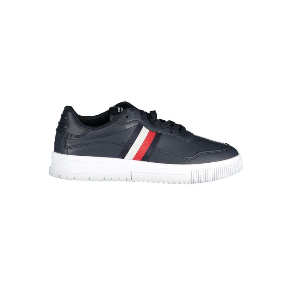 Tommy Hilfiger Blue Leather Men Sneaker TO-37378-EU40/US7