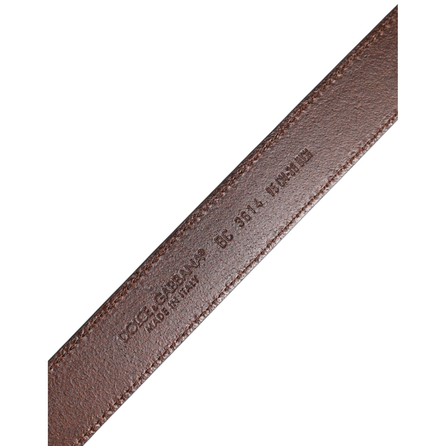 Dolce & Gabbana Green Classic Leather Metal Buckle Belt