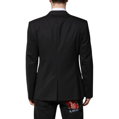 Dolce & Gabbana Dark Gray MARTINI Single Breasted Jacket Dolce & Gabbana