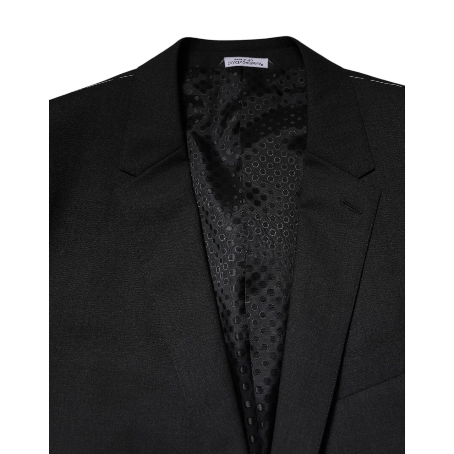 Dolce & Gabbana Dark Gray MARTINI Single Breasted Jacket Dolce & Gabbana