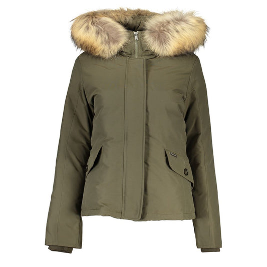 Woolrich Green Cotton Jackets & Coat WO-24337-S