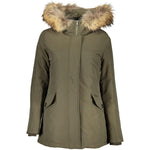 Woolrich Green Cotton Jackets & Coat WO-24349-M