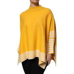 SIGNS Yellow Stripe Long Sleeve Overcoat Pullover Sweater TSH87625