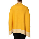 SIGNS Yellow Stripe Long Sleeve Overcoat Pullover Sweater TSH87625