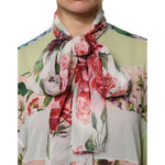 Dolce & Gabbana Multicolor Floral Patchwork Long Sleeves Top TSH90125-42