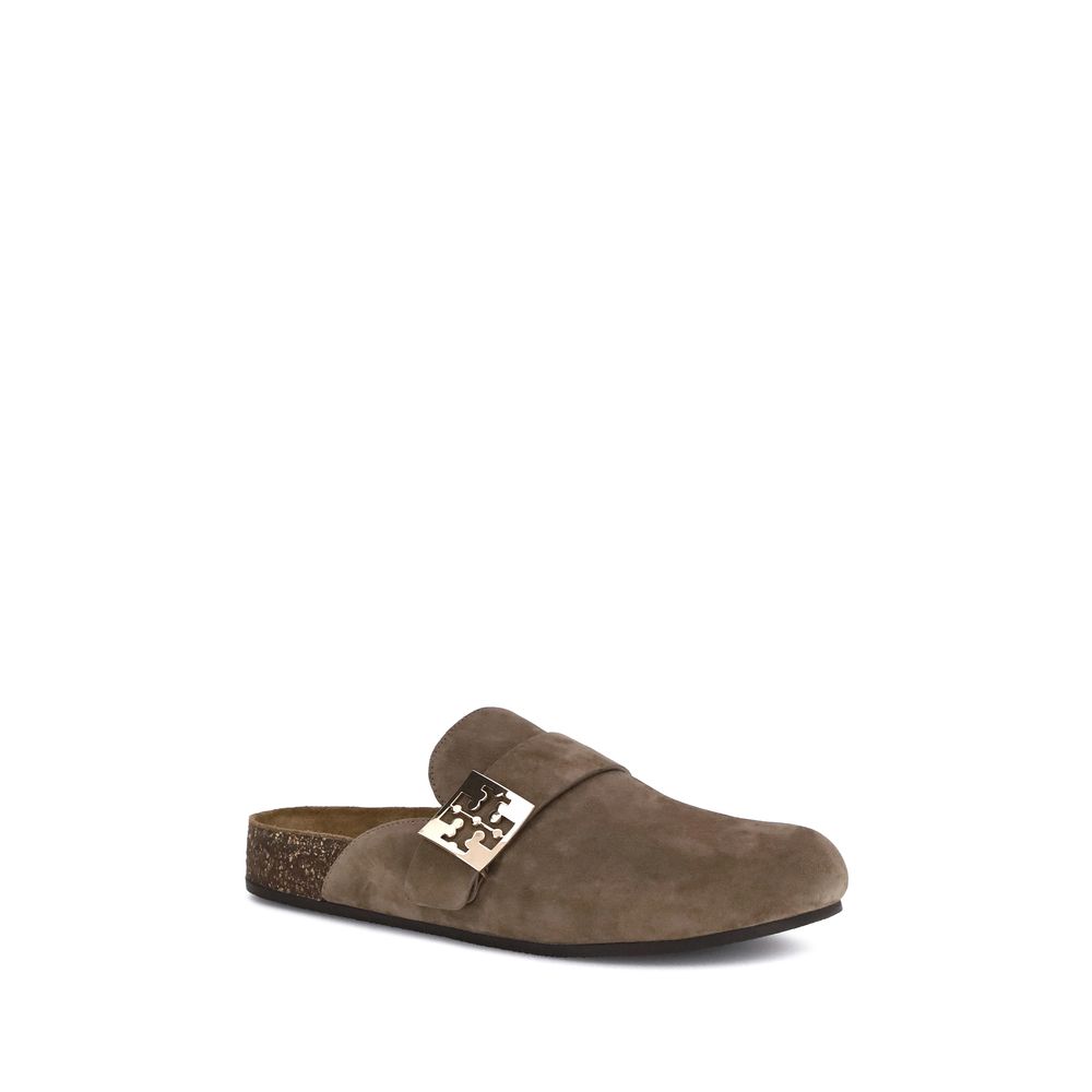 Tory Burch Brown Calf Leather Bos Taurus Mules