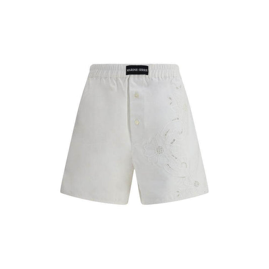 Marine Serre Linen Shorts