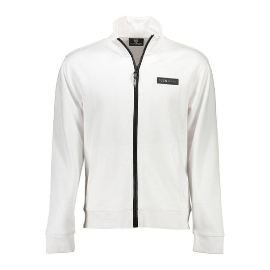 Plein Sport White Cotton Men Sweater PL-10019-XL