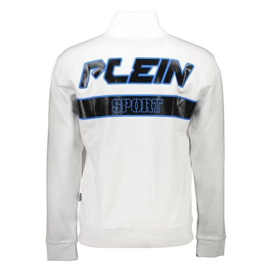Plein Sport White Cotton Men Sweater PL-10019-XL