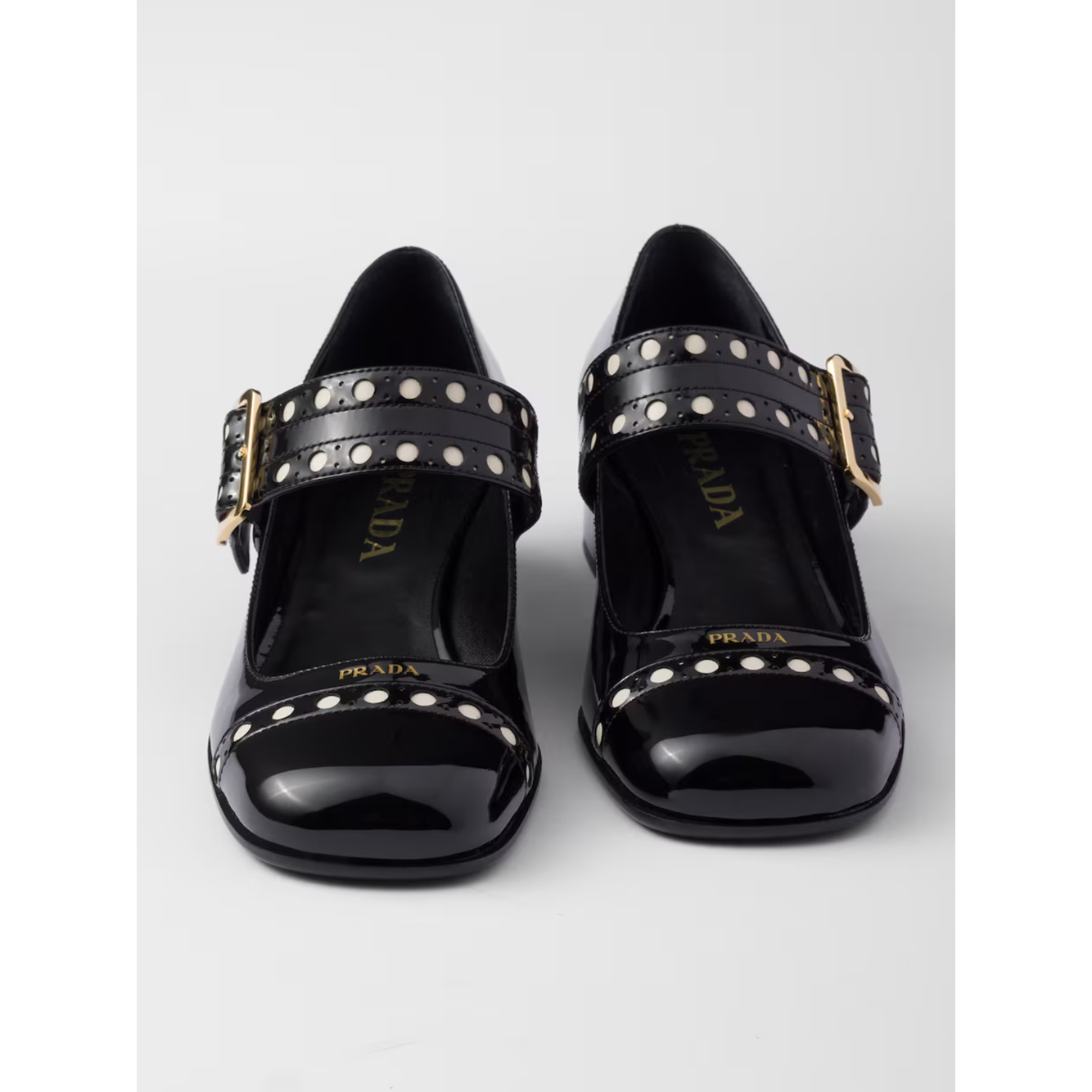 Prada Black Patent leather Mary Jane pumps 1I816N_069_F0002_F_035_36