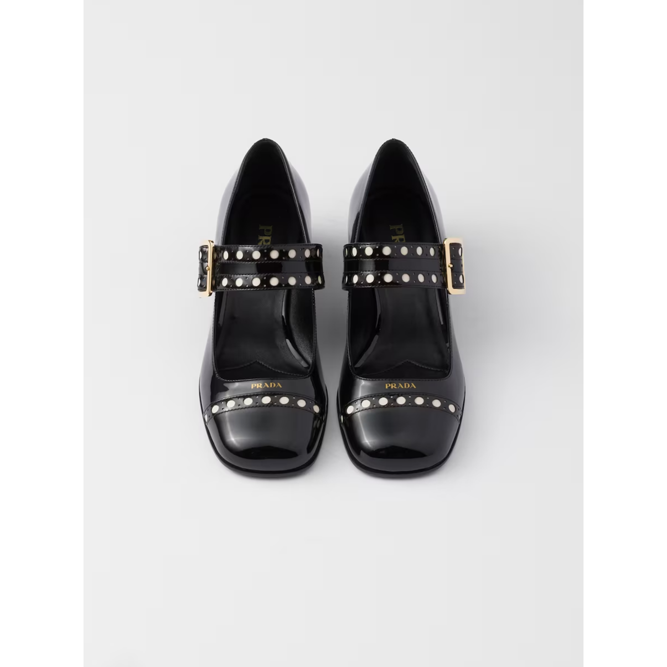 Prada Black Patent leather Mary Jane pumps 1I816N_069_F0002_F_035_36