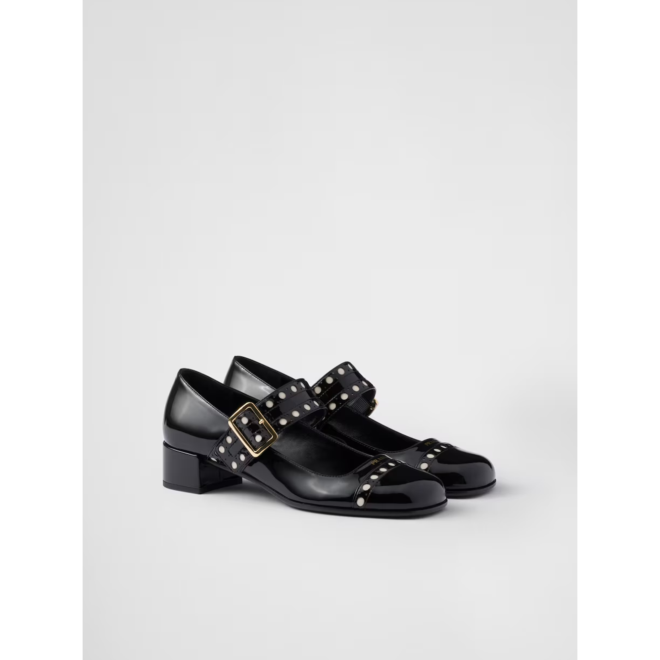 Prada Black Patent leather Mary Jane pumps 1I816N_069_F0002_F_035_36