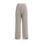 Brunello Cucinelli Ribbed lurex Pants BR-MAZ260299PCXB87-L