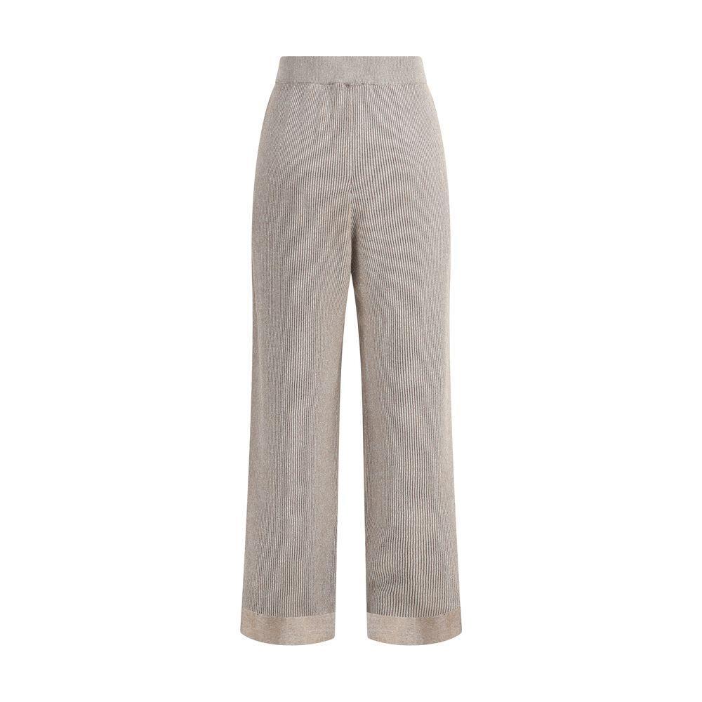 Brunello Cucinelli Ribbed lurex Pants BR-MAZ260299PCXB87-L