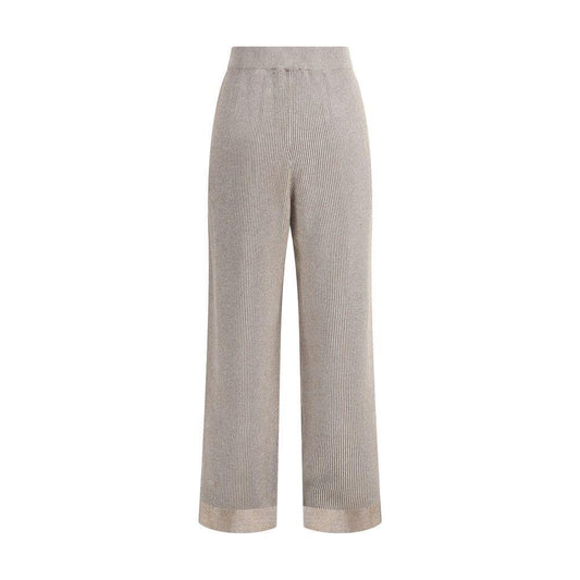 Brunello Cucinelli Ribbed lurex Pants BR-MAZ260299PCXB87-L
