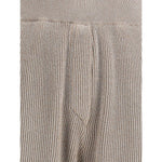 Brunello Cucinelli Ribbed lurex Pants BR-MAZ260299PCXB87-L