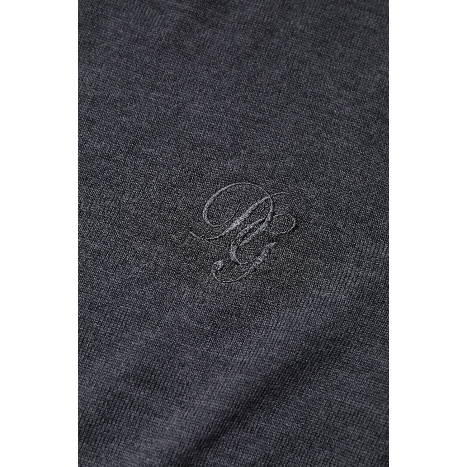 Dolce & Gabbana Dark Gray Wool Crew Neck Sweatshirt Sweater