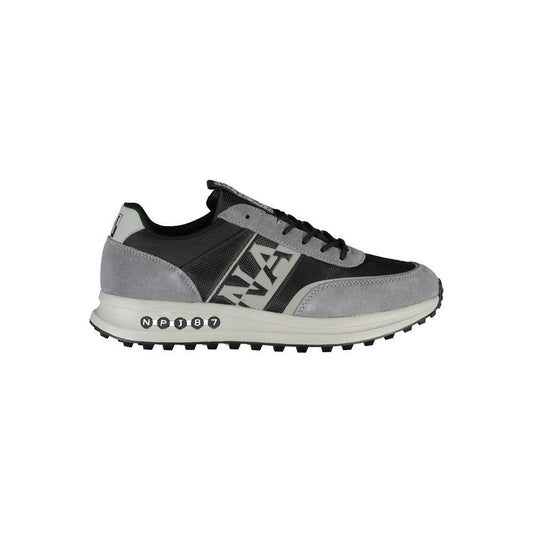 Napapijri Brown Leather Men Sneaker NA-23110-EU40/US7