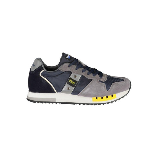 Blauer Elevate Your Step: Blue Contrast Lace-Up Sneakers BL-23166-EU43/US10