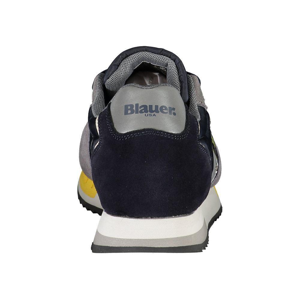 Blauer Elevate Your Step: Blue Contrast Lace-Up Sneakers BL-23166-EU43/US10
