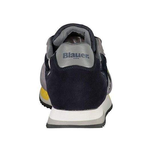 Blauer Elevate Your Step: Blue Contrast Lace-Up Sneakers BL-23166-EU43/US10