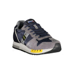 Blauer Elevate Your Step: Blue Contrast Lace-Up Sneakers BL-23166-EU43/US10