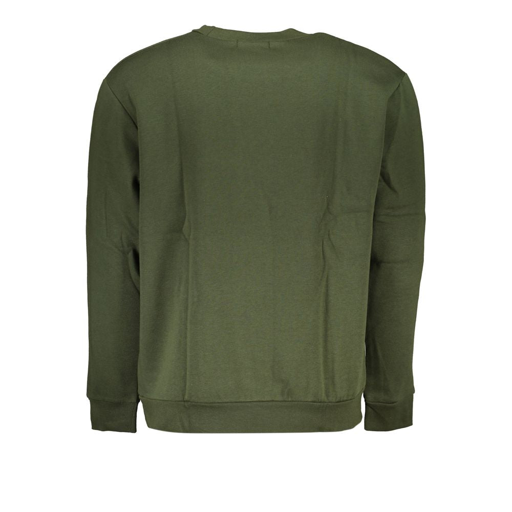 Cavalli Class Green Cotton Sweatshirt