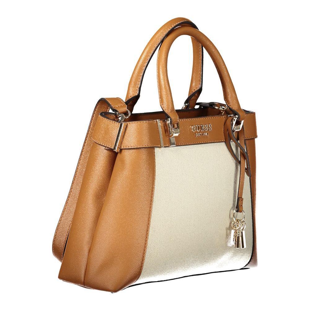 Front view with bag zipped and handles upright.