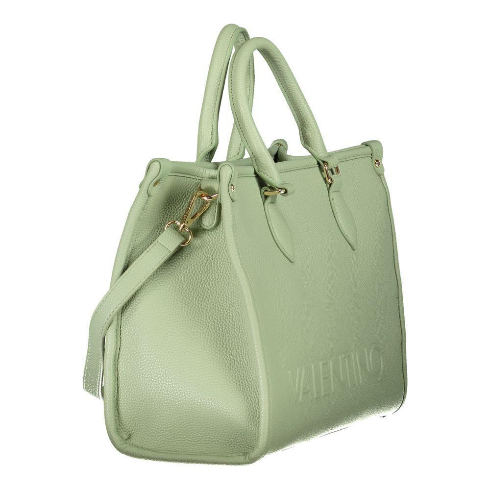 Front view with bag zipped and handles upright.