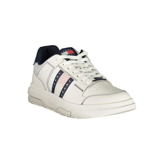 Tommy Hilfiger Blue Leather Men Sneaker