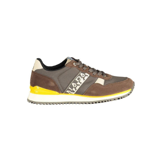 Napapijri Brown Polyester Sneaker