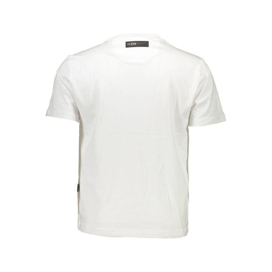 Plein Sport White Cotton Men T-Shirt PL-36979-XL