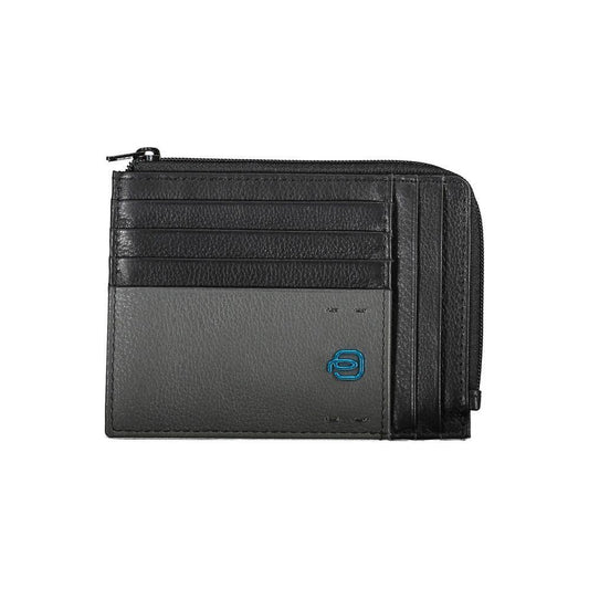 Piquadro Black Leather Men Wallet PI-38121