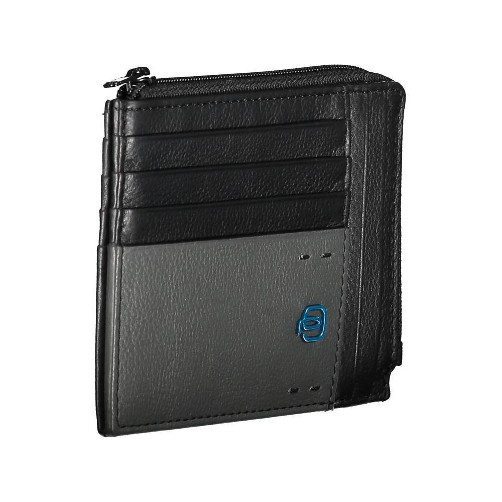Piquadro Black Leather Men Wallet PI-38121