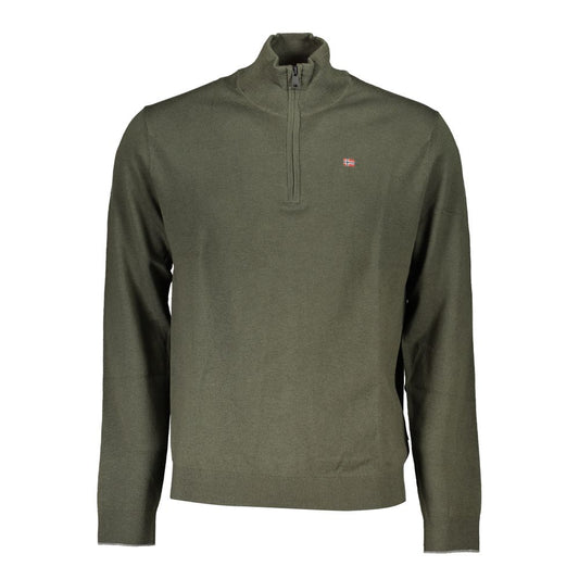 Napapijri Green Fabric Men Sweater NA-25309-S