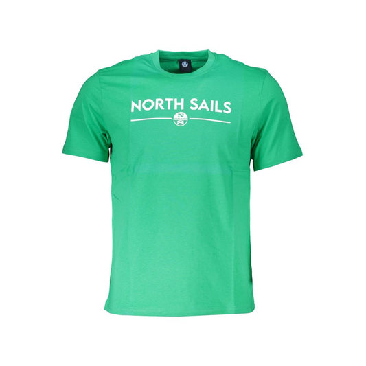 North Sails Green Cotton T-Shirt NO-27954-S