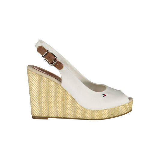 Tommy Hilfiger White Cotton Sandal TO-29001-EU40/US10