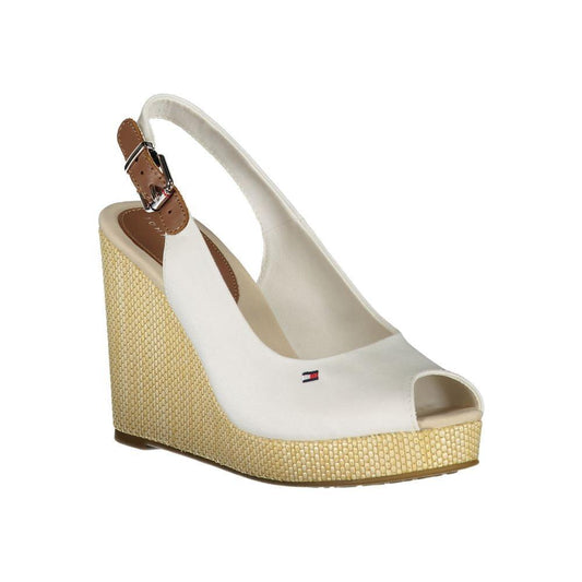 Tommy Hilfiger White Cotton Sandal TO-29001-EU40/US10