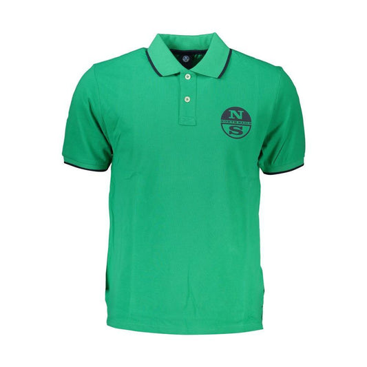 North Sails Green Cotton Polo Shirt NO-27272-S