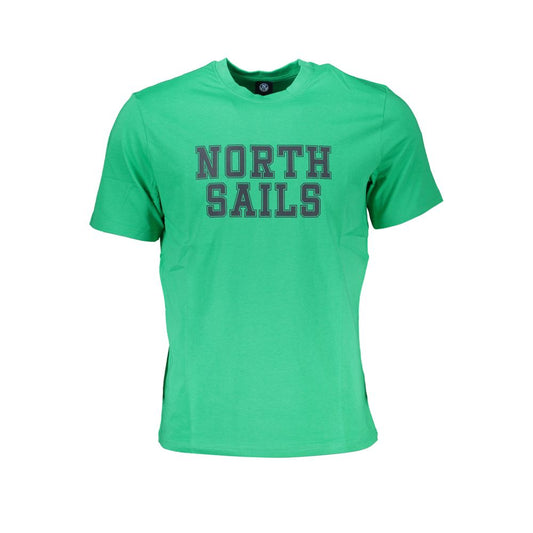 North Sails Green Cotton T-Shirt NO-27301-S