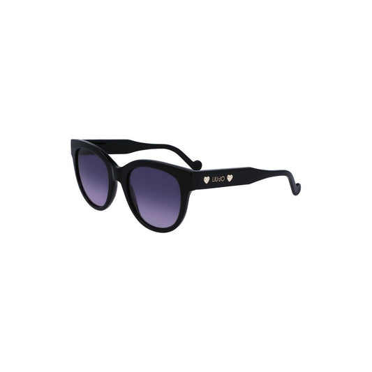 Liu Jo Black Acetate Women Sunglasses LI-29700