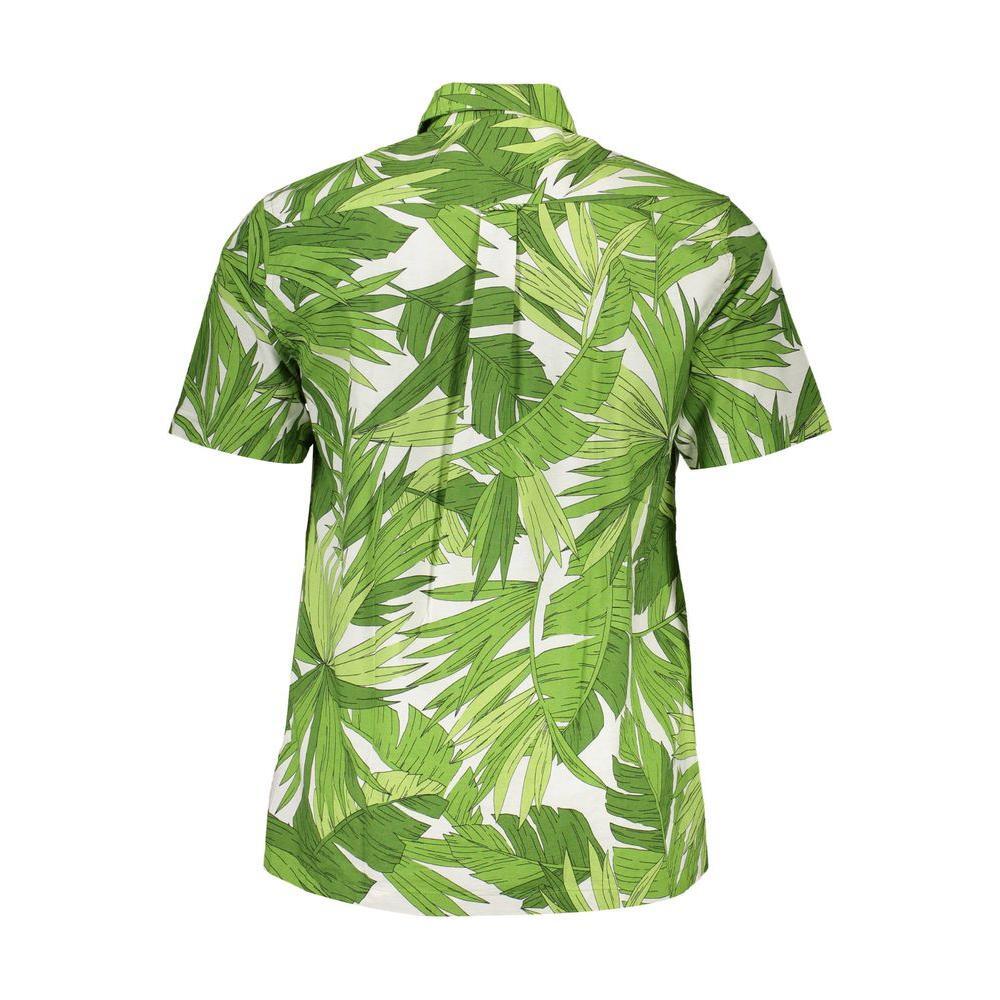 Gant Green Cotton Men Shirt GA-37008-S