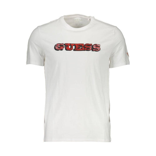 Guess Jeans White Cotton Men T-Shirt GU-4160-XXL