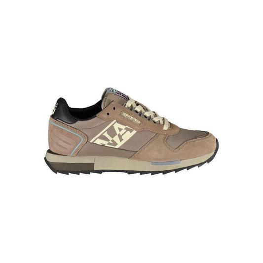 Napapijri Brown Contrast Lace-up Sneaker NA-23118-EU46