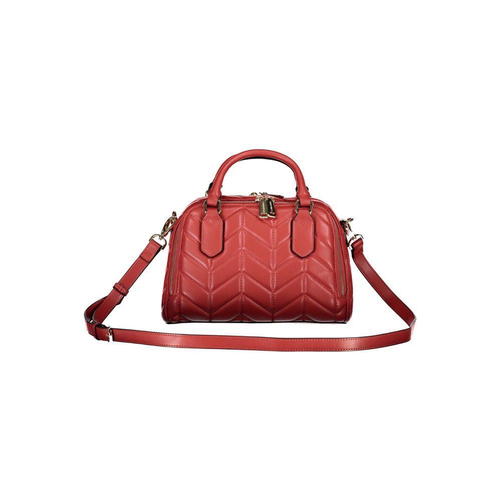 Front view with bag zipped and handles upright.