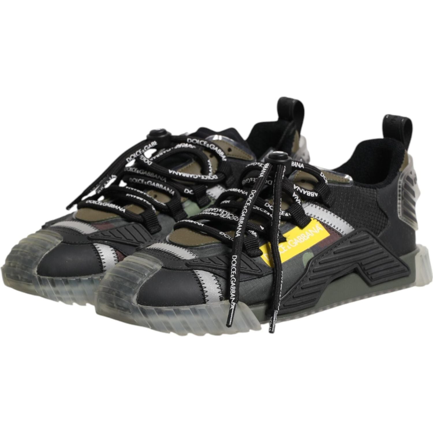 Dolce & Gabbana Multicolor Lace Up Low Top NS1 Sneakers Shoes