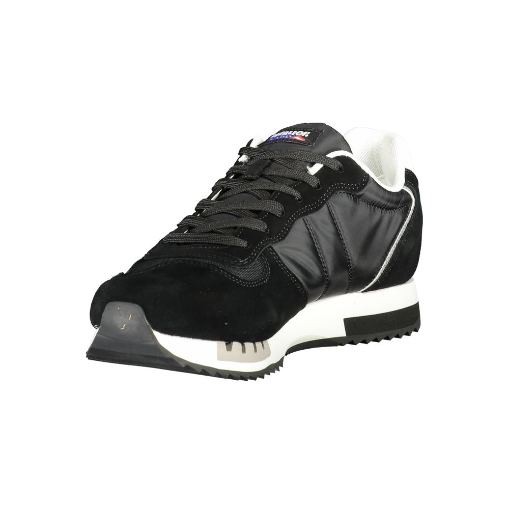 Blauer Black Polyurethane Men's Sneaker