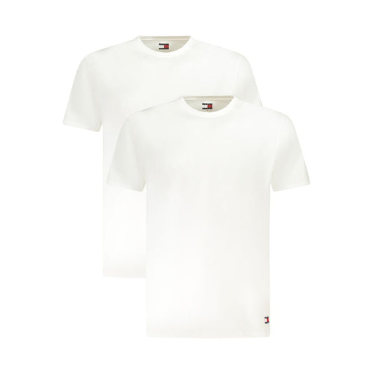 Tommy Hilfiger White Cotton Men Underwear Shirt TO-38640-S