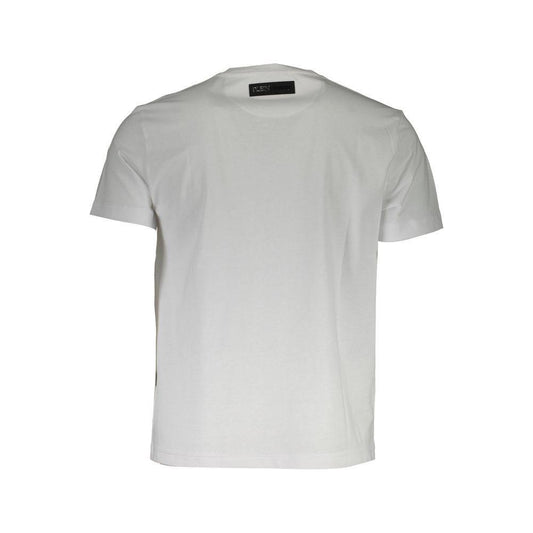 Plein Sport White Cotton Men T-Shirt PL-37426-S