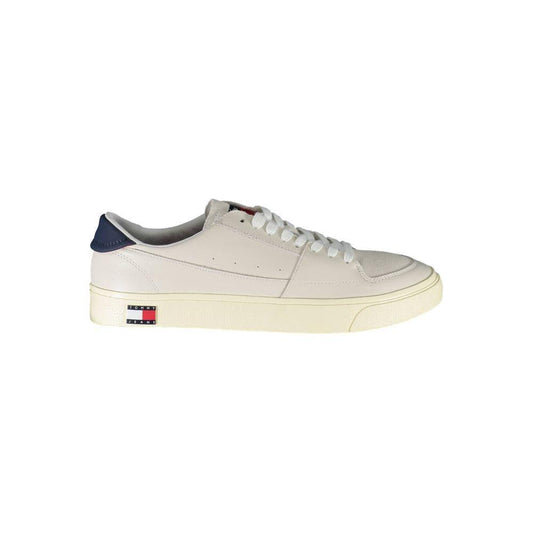 Tommy Hilfiger White Leather Men Sneaker TO-20370-EU40/US7